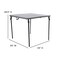 Flash Furniture 2.83-Foot Square Bi-Fold Gray Plastic Table DAD-LF-86-GY-GG - alternate 2